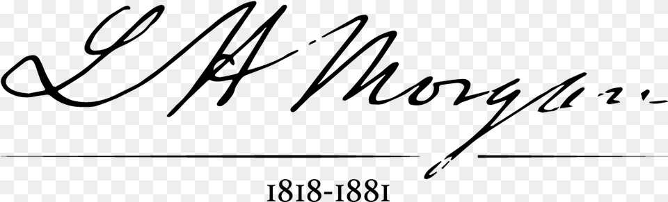 Lewis Henry Morgan Bicentennial Calligraphy Free Transparent Png