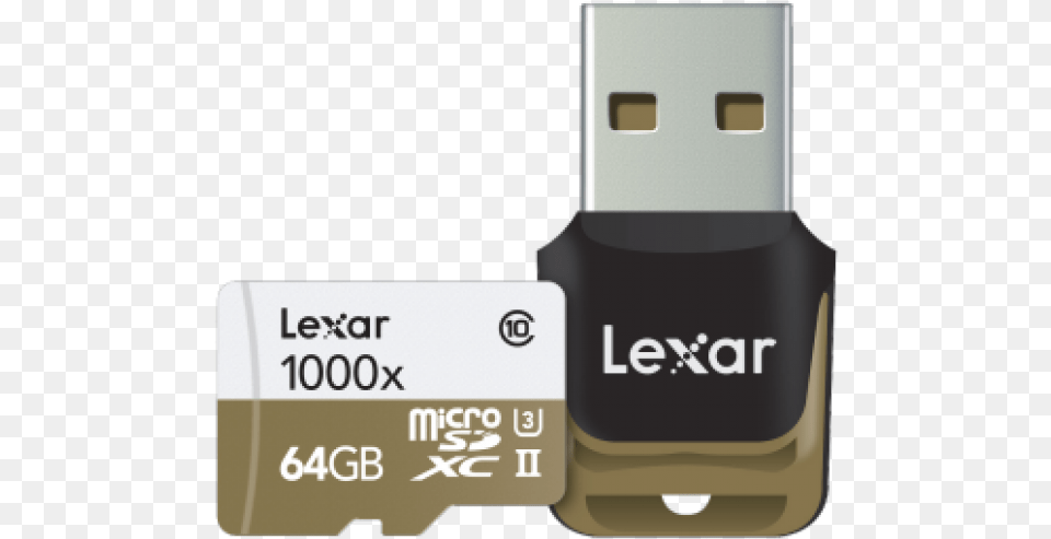 Lexar 64gb Professional 1000x Microsdhcmicrosdxc Uhs Ii Lexar 128gb Professional 1000x Microsdhcmicrosdxc, Adapter, Electronics Free Transparent Png