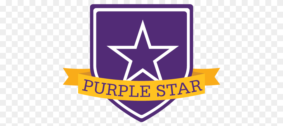 Lexington Local Schools Earns Purple Star Recognition, Symbol, Logo, Star Symbol Free Transparent Png