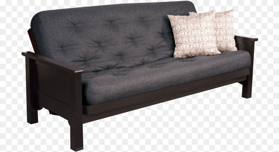 Lexingtonwood Gray Angle Leather Futon, Couch, Cushion, Furniture, Home Decor Free Png Download