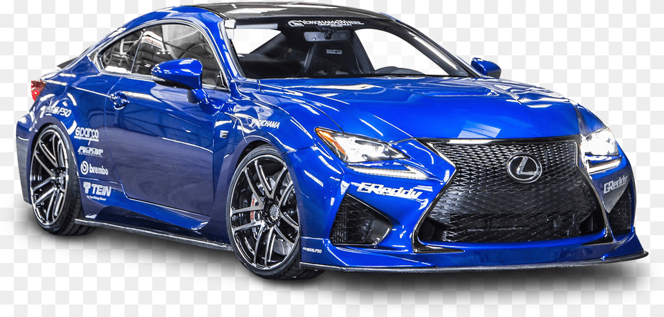 Lexus Rc F Blue Car Lexus Rc F Liberty Walk, Wheel, Vehicle, Transportation, Spoke Png Image