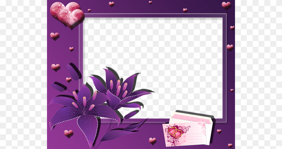 Lf 27 Purple Photo Frame, Envelope, Greeting Card, Mail Free Png Download