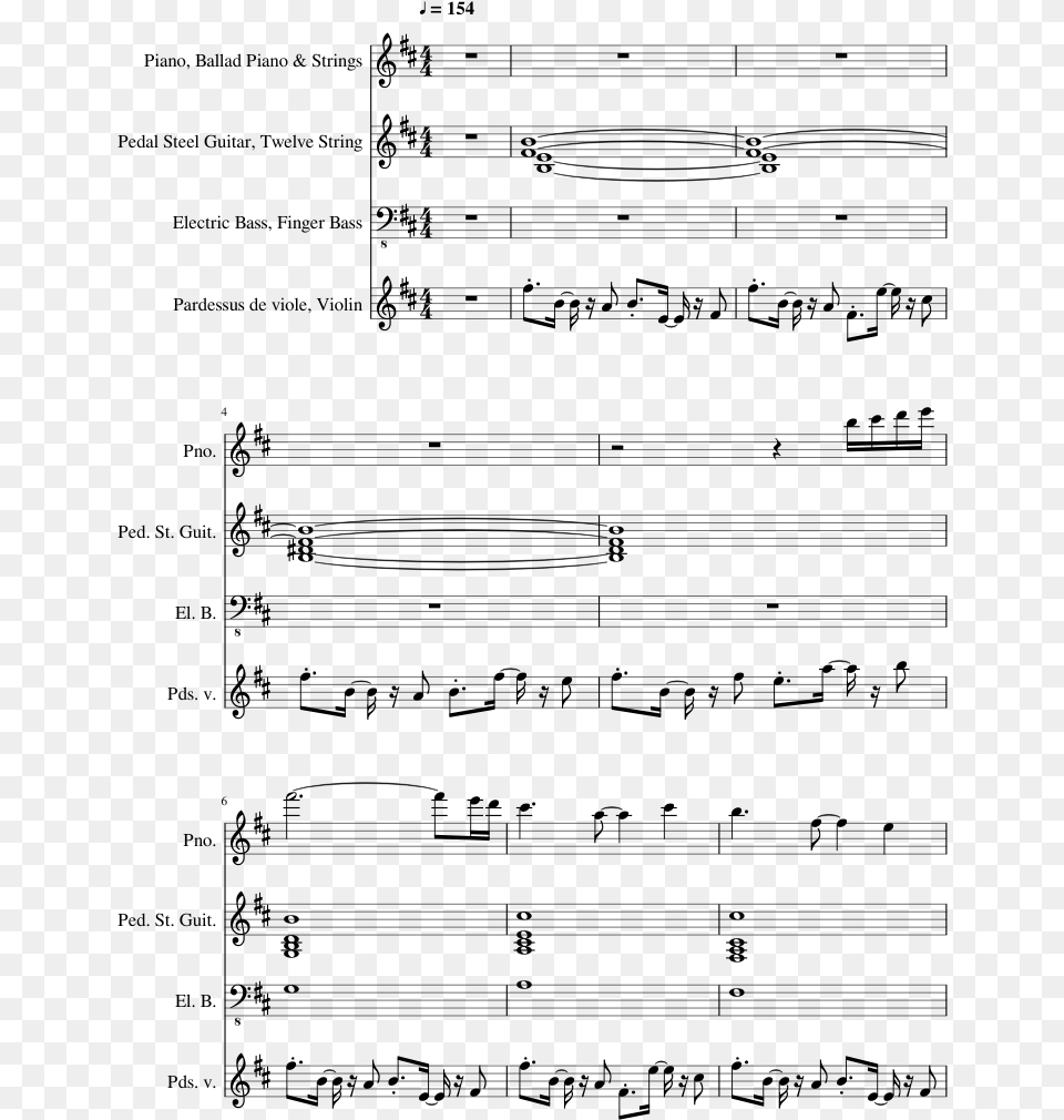 Lg Sheet Music 1 Of 15 Pages Violin, Gray Free Transparent Png