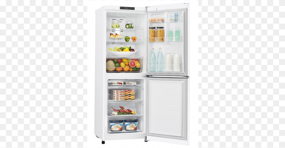 Lg 310l Anti Fingerprint Bottom Mount Fridge White, Appliance, Device, Electrical Device, Refrigerator Png Image
