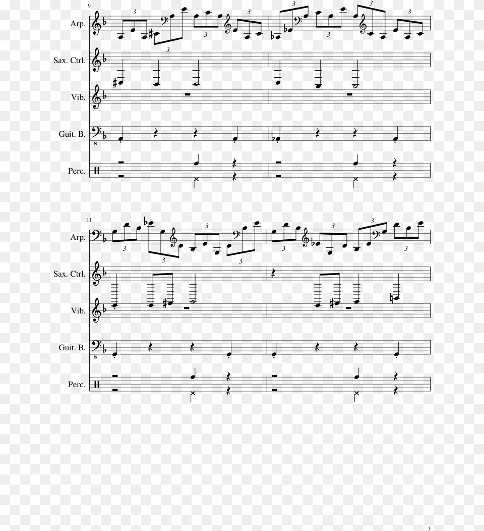 Lg Sheet Music 3 Of 9 Pages, Gray Free Transparent Png