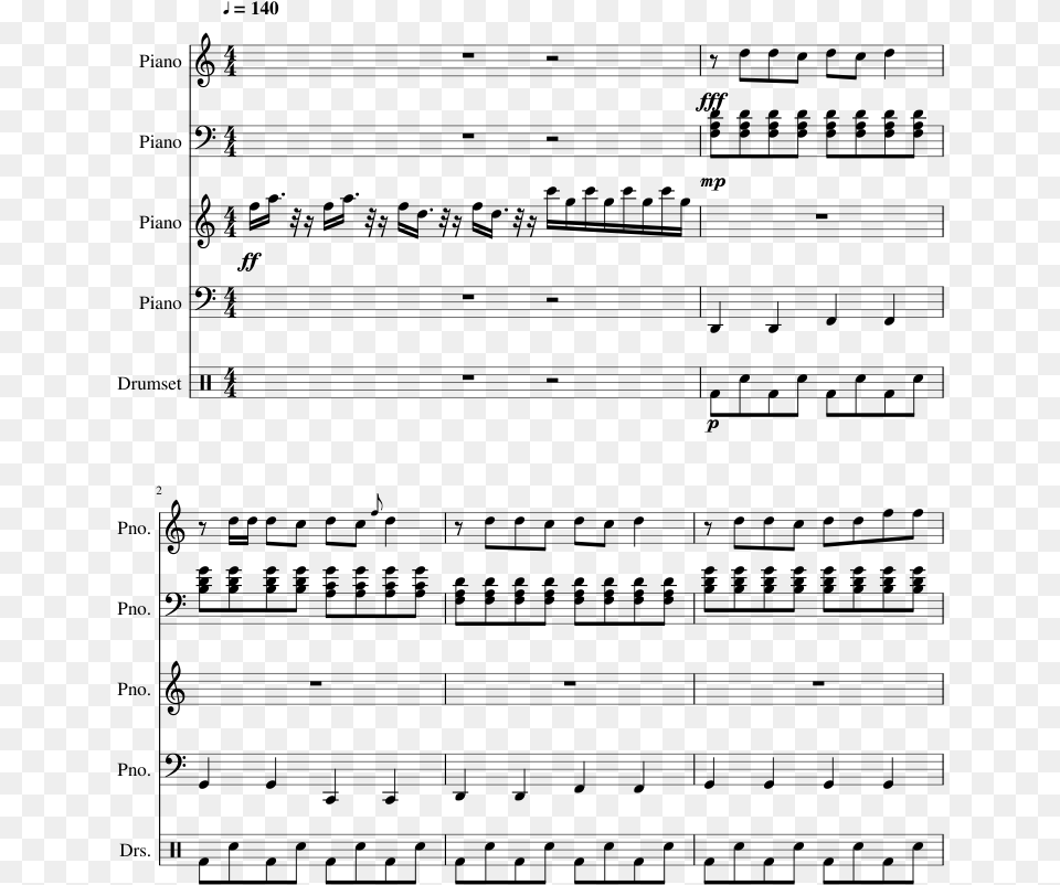 Lg Sheet Music 1 Of 5 Pages Deja Vu Alto Sax Sheet Music, Gray Free Transparent Png