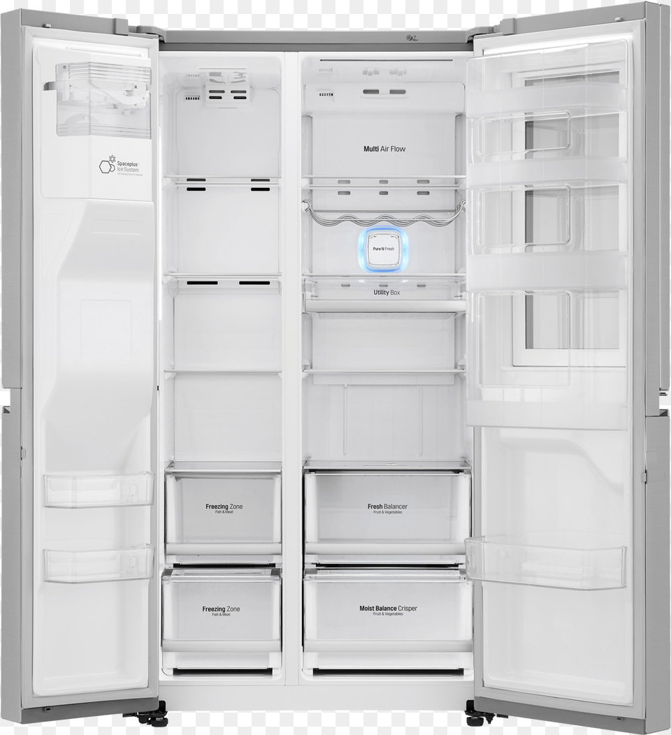 Lg American Style Fridge Freezer Gsx960nsvz Instaview Lg Gsx 961 Neaz, Appliance, Device, Electrical Device, Refrigerator Free Png
