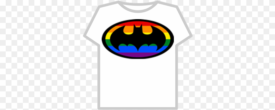 Lgbt Batman Logo Transparent Roblox Roblox Trash Gang T Shirt, Clothing, T-shirt, Symbol, Batman Logo Png Image