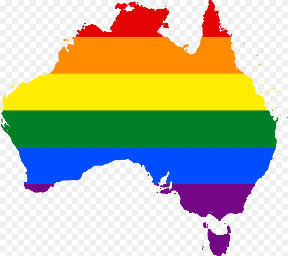 Lgbt Flag Map Of Australia, Outdoors, Chart, Water, Sea Free Transparent Png