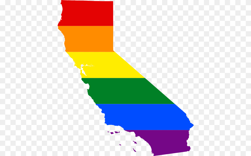 Lgbt Flag Map Of California, Outdoors, Art, Graphics, Mountain Free Png