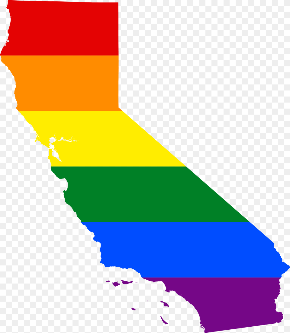 Lgbt Flag Map Of California California Flag Lgbt, Outdoors, Nature, Person, Mountain Free Png Download