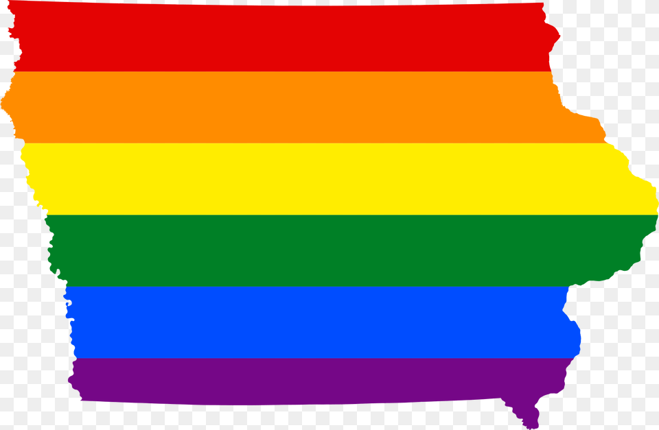 Lgbt Flag Map Of Iowa Lgbt Iowa, Person, Text Png Image