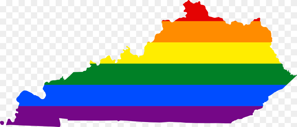 Lgbt Flag Map Of Kentucky, Outdoors, Nature, Sea, Water Free Png