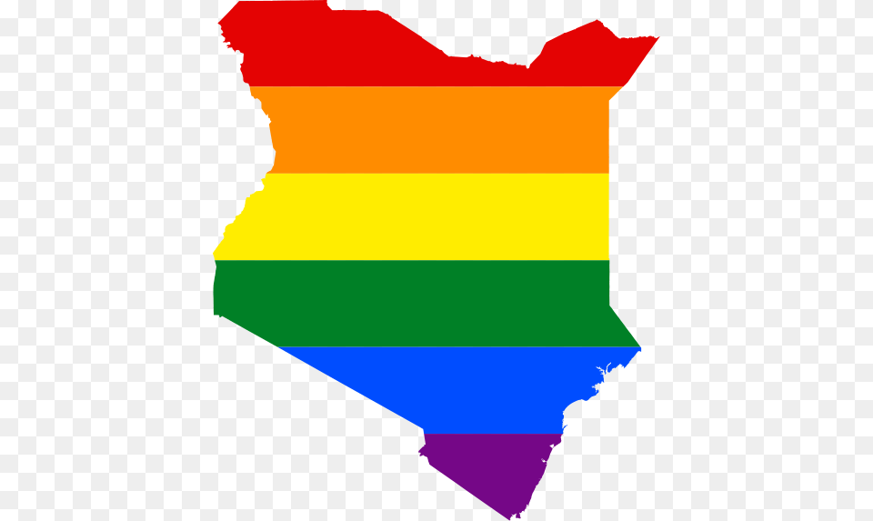 Lgbt Flag Map Of Kenya, Art, Graphics, Person Free Png