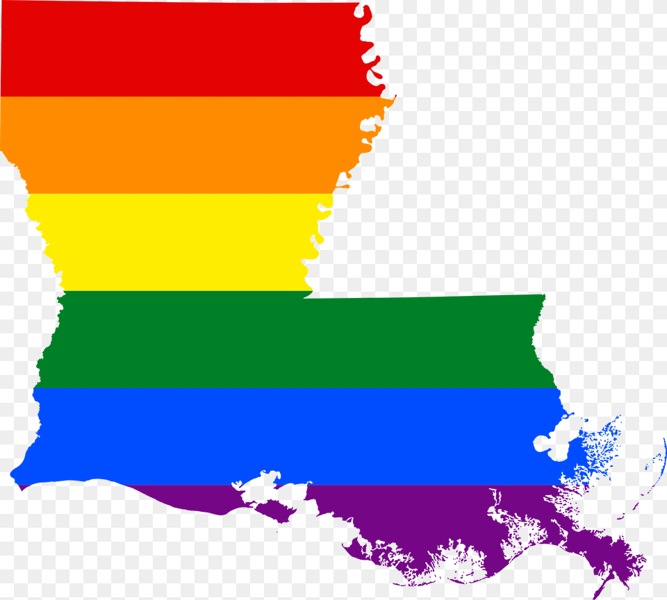 Lgbt Flag Map Of Louisiana Louisiana Vector, Art, Graphics, Outdoors, Nature Free Png