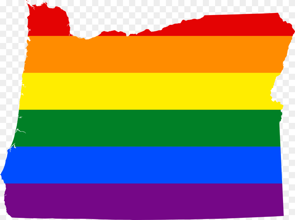 Lgbt Flag Map Of Oregon Lgbt Oregon, Person Free Png Download