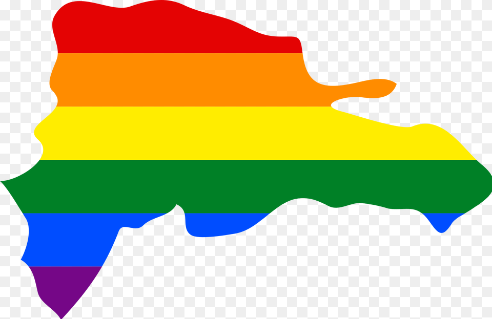 Lgbt Flag Map Of The Dominican Republic, Person, Toy Free Transparent Png