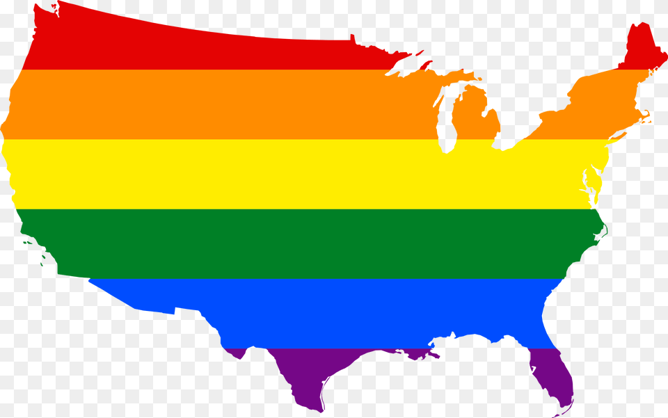 Lgbt Flag Map Of The United States Lgbt Us Map, Art, Graphics, Adult, Female Free Png Download