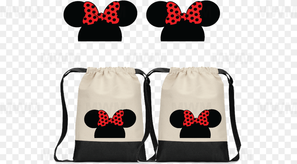 Lgbt Lesbian Matching Couples Cotton Canvas Drawstring Mickey Mouse String Bag Png Image