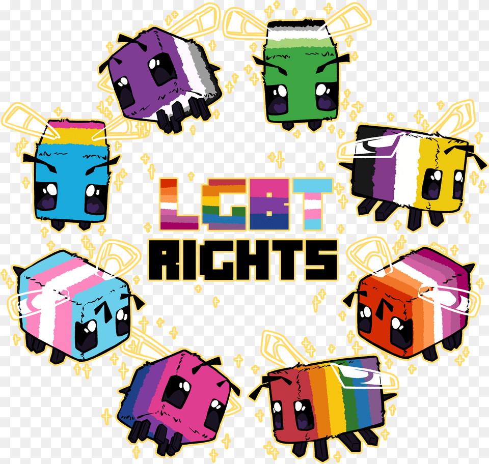 Lgbt Rights Minecraft Bee, Face, Head, Person, Baby Free Png Download