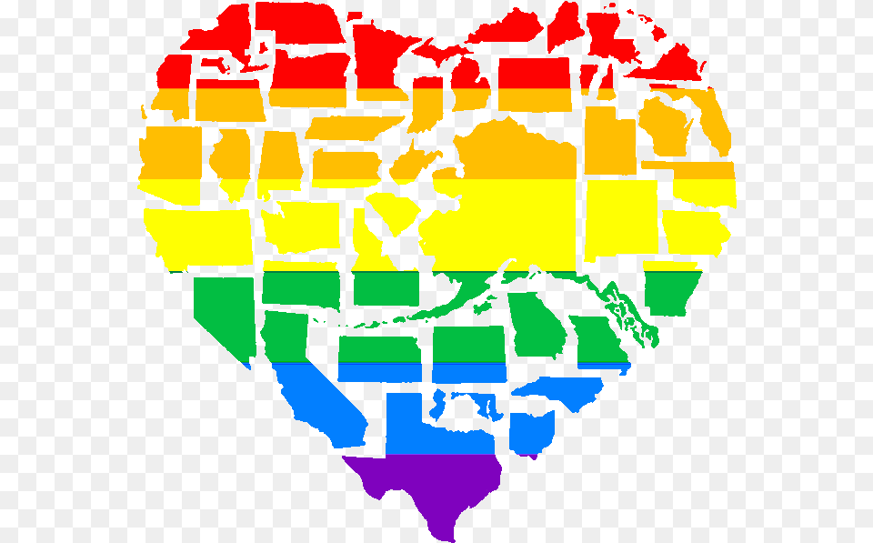 Lgbt States In Heart Shape, Art, Person, Collage, Graphics Free Png Download
