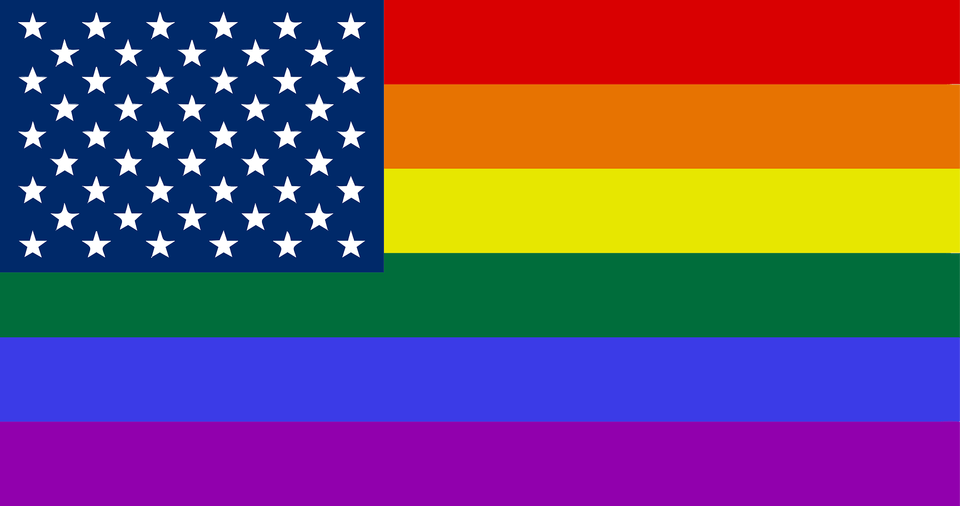Lgbt United States Flag Clipart, American Flag Free Png
