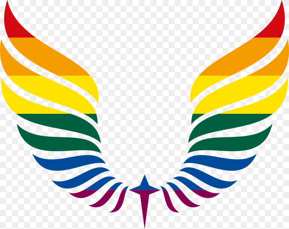 Lgbt Wings Clipart, Logo, Art, Graphics, Pattern Free Transparent Png