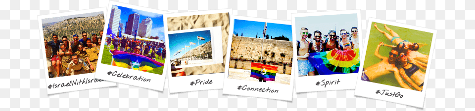 Lgbtq Trip Options Birthright Israel Polaroid Collage Collage Israel, Art, Advertisement, Poster, Person Png Image