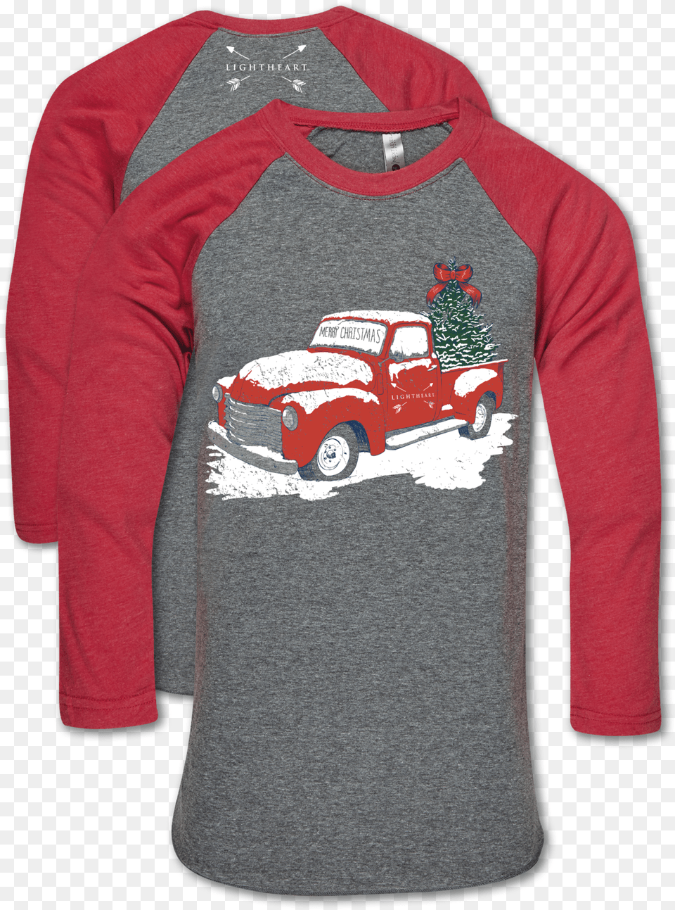 Lh Merry Christmas Truck Bb Tee Antique Car, Clothing, Sleeve, Long Sleeve, Sweater Free Transparent Png