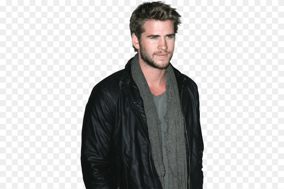 Liam Hemsworth Black Vest Liam Hemsworth Without Beard, Clothing, Coat, Jacket, Adult Png