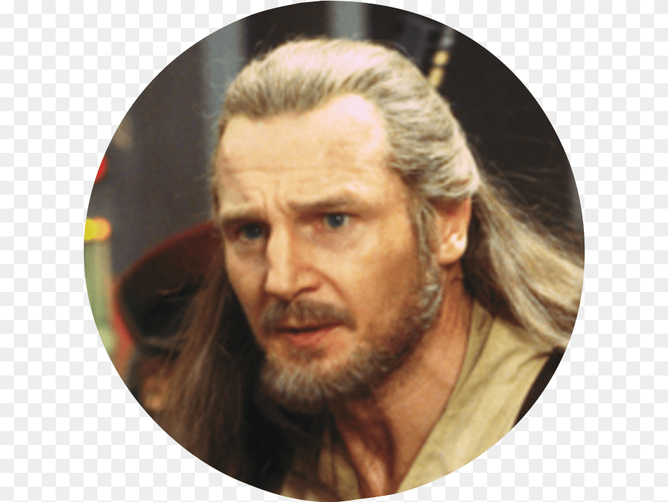 Liam Neeson Star Wars Phantom Menace, Adult, Person, Man, Male Free Png Download