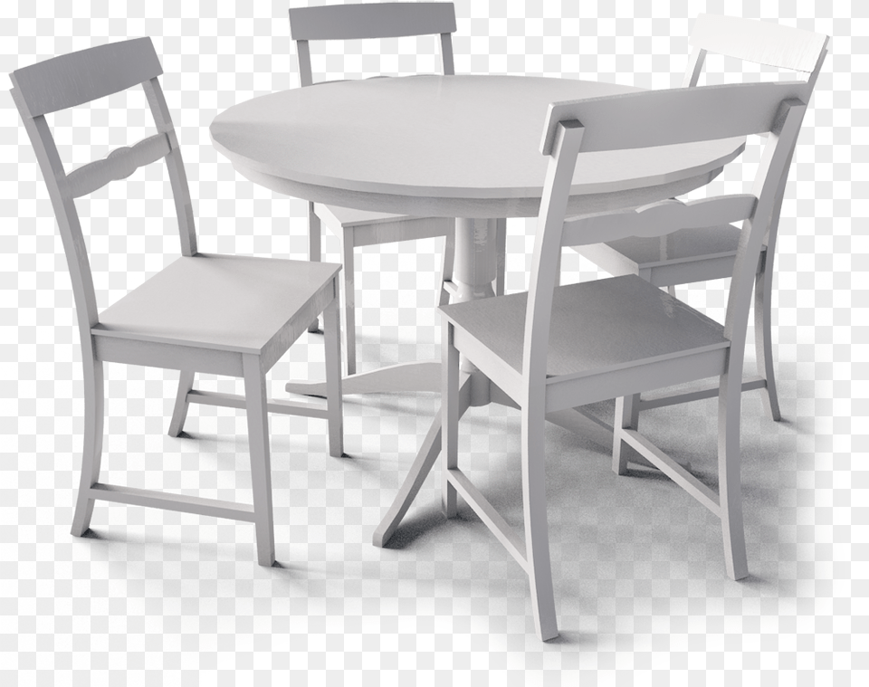Liatorp Table And Chairs3d Viewclass Mw 100 Mh 100 White Tables And Chairs, Architecture, Room, Indoors, Furniture Free Png Download