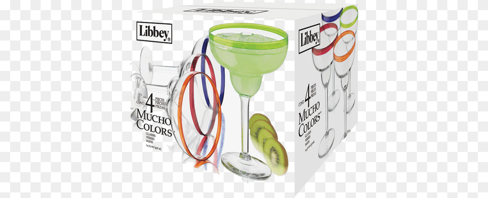 Libbey Mucho Colors Margarita Glass Martini Glass, Alcohol, Beverage, Cocktail, Food Free Png Download