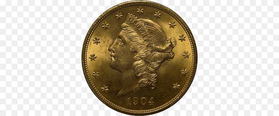 Liberty Gold Double Eagles Cash, Coin, Money, Accessories, Pendant Png