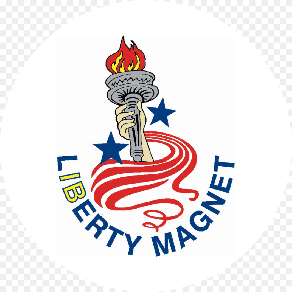 Liberty Magnet School Circle, Light, Torch Free Png