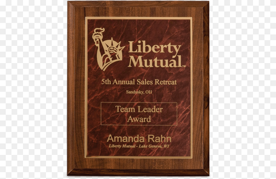 Liberty Mutual, Plaque, Book, Publication, Advertisement Free Png