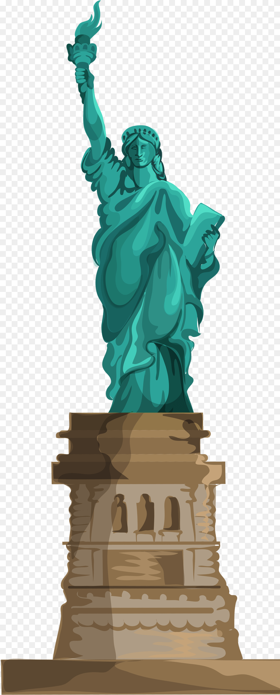 Liberty Statue Statue Of Liberty Clipart, Art, Adult, Wedding, Person Png Image