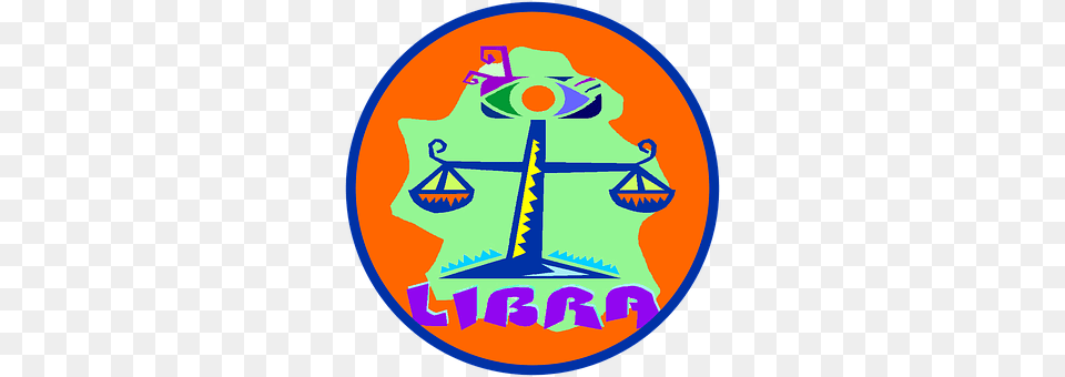 Libra Logo, Badge, Symbol, Disk Free Transparent Png