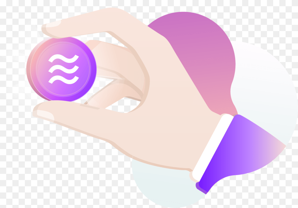 Libra Coin Facebook Crypto Hand Graphic Design, Cap, Clothing, Hat, Baby Free Transparent Png