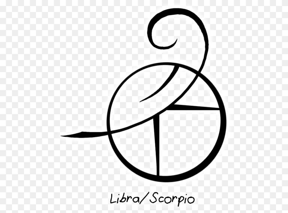 Libra Scorpio Cusp Symbol Tattoo, Alphabet, Ampersand, Text, Ammunition Png