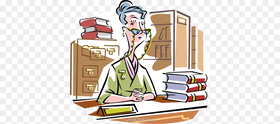 Librarian Royalty Free Vector Clip Art Illustration, Book, Publication, Adult, Person Png Image