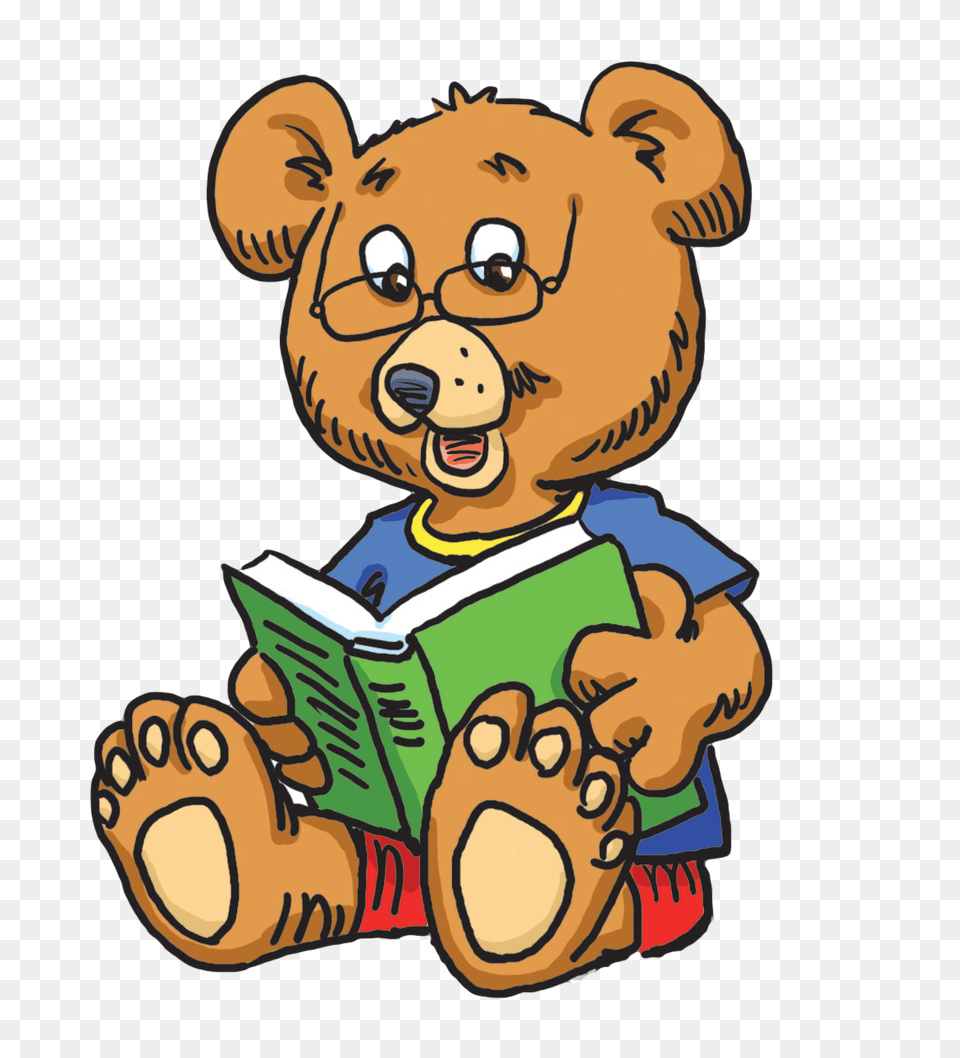 Library Clipart Reader, Person, Reading, Animal, Lion Free Png