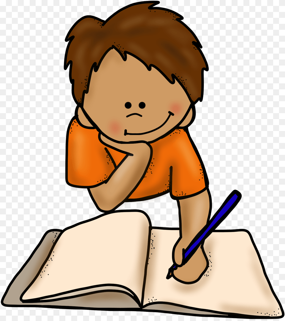 Library Download Boy Writing Clipart Creative Writing For Kg, Person, Reading, Baby, Book Free Png