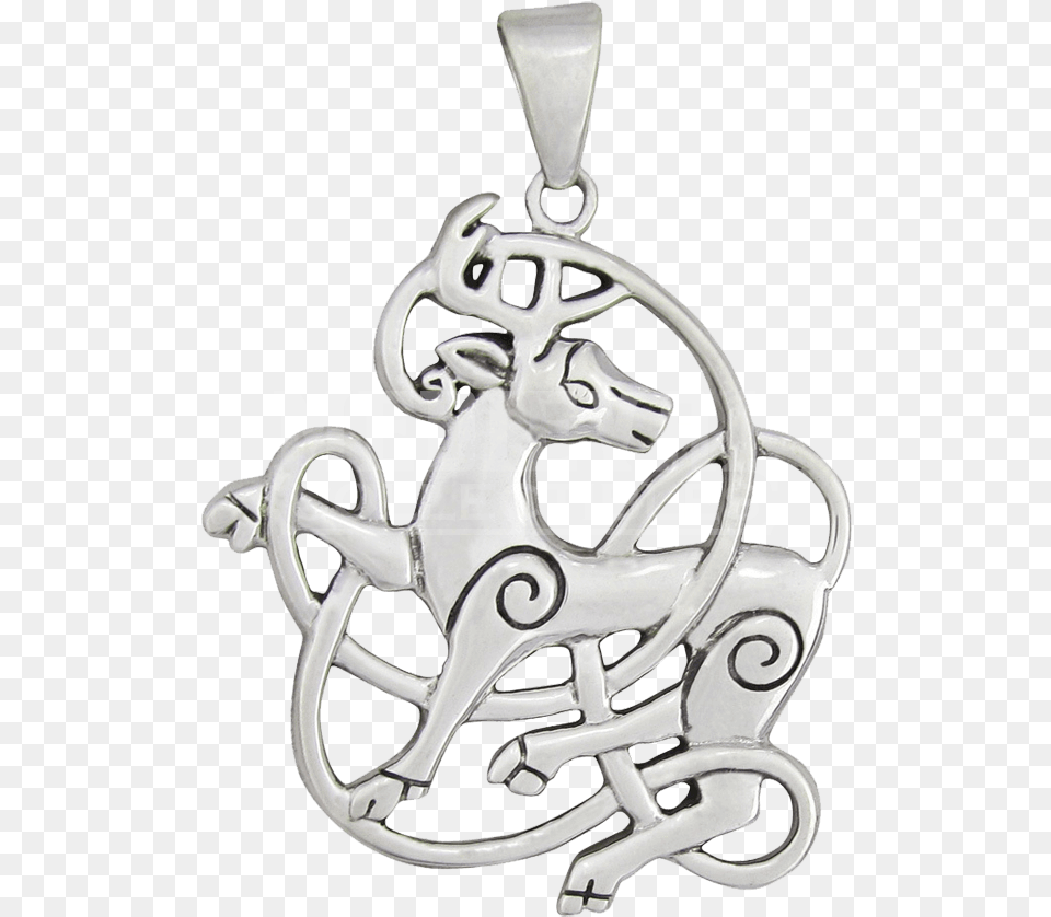 Library Download Sterling Silver Knot Stag Old Norse Stag, Accessories, Pendant Free Transparent Png