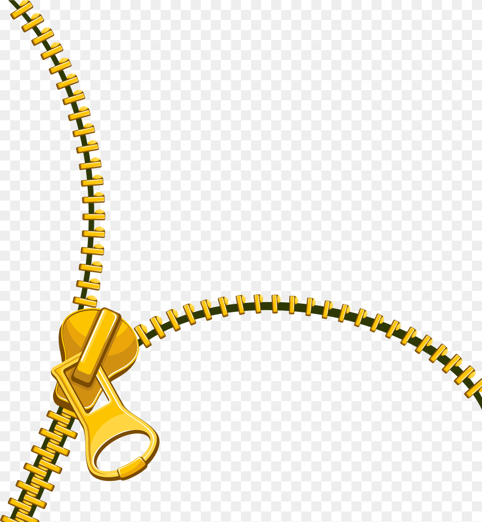 Library Gold Zip Fastener Transprent Transparent Gold Zipper, Accessories, Jewelry, Necklace Png