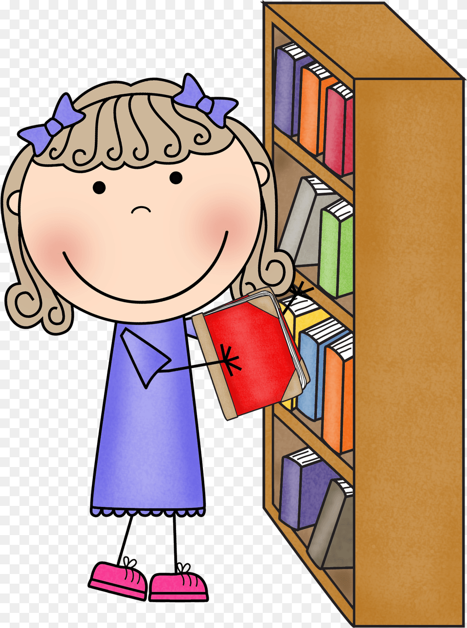 Library Helper Cliparts, Book, Publication, Furniture, Indoors Png Image