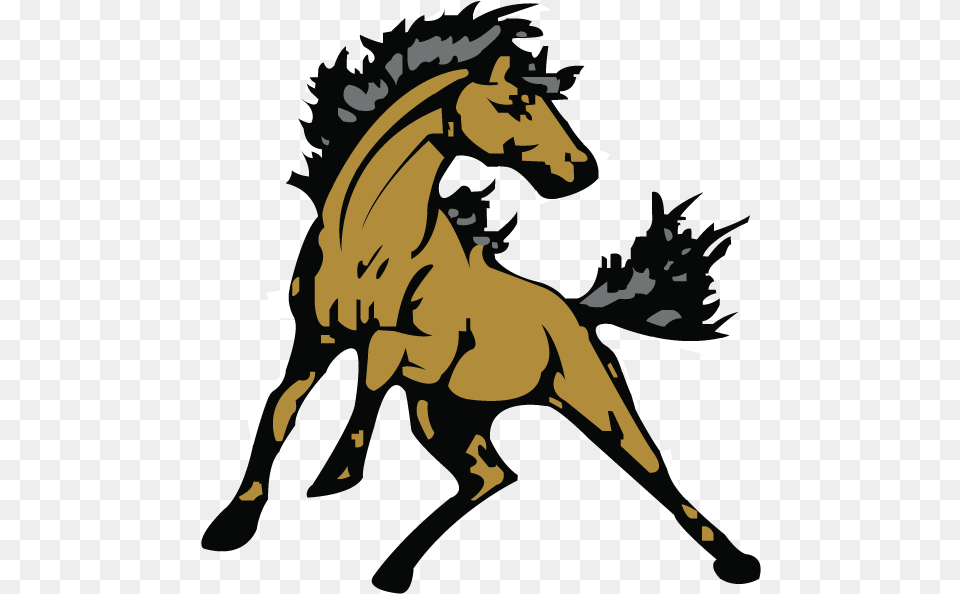 Library Larson Kimberly Effingham County Boe Schools Mustangs Mascot Logo, Animal, Colt Horse, Horse, Mammal Png