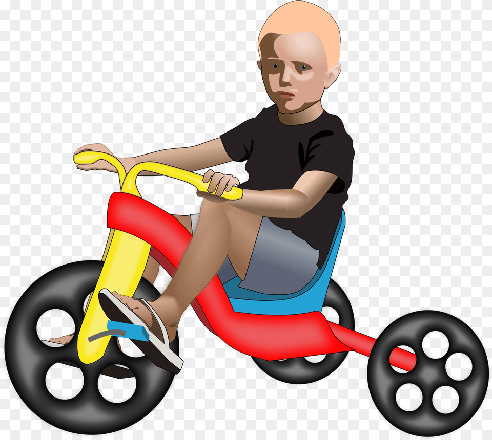 Library Library Boy On Big Image Tricycle Clipart, Adult, Vehicle, Transportation, Person Free Png