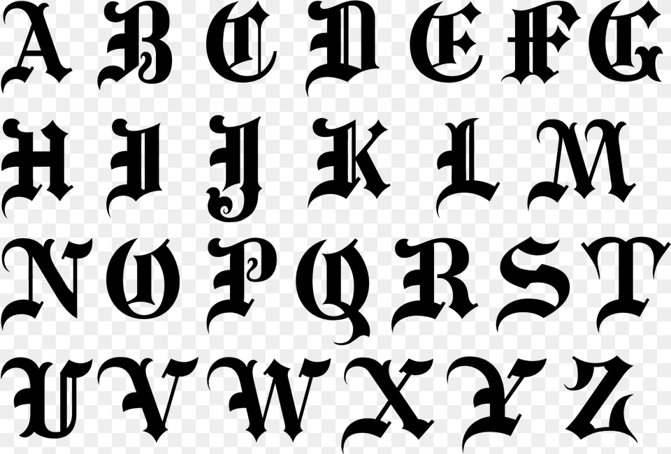 Library Library Goth Letters Related Keywords Calligraphy, Text, Blackboard, Alphabet Free Png