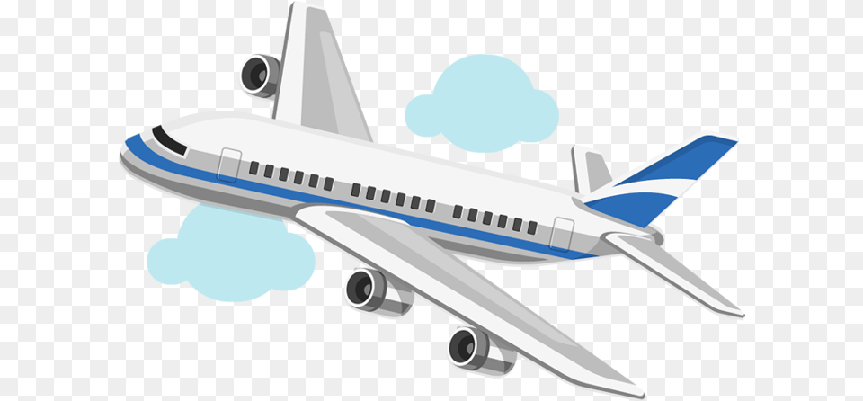 Library Of Animated Aeroplane Clip Art Transparent Background Airplane, Aircraft, Airliner, Transportation, Vehicle Free Png